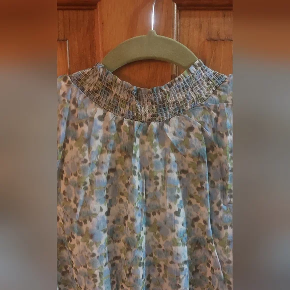 Rachel Parcell Halter Ruffle Micro Floral Mini Dress - Picture 8 of 12